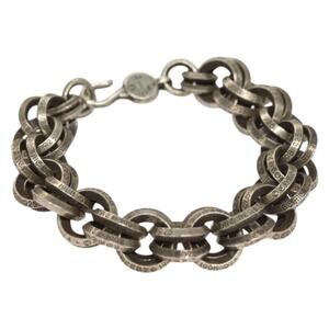 Chrome Hearts Double B Ring Bracelet Ag925 Silver